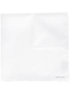 Lanvin Classic Plain Pocket Square - White