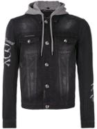 Philipp Plein - Embroidered Denim Jacket - Men - Cotton - S, Grey, Cotton