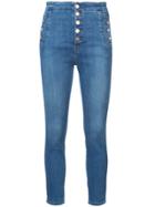 J Brand Natasha Sky High Skinny Jeans - Blue