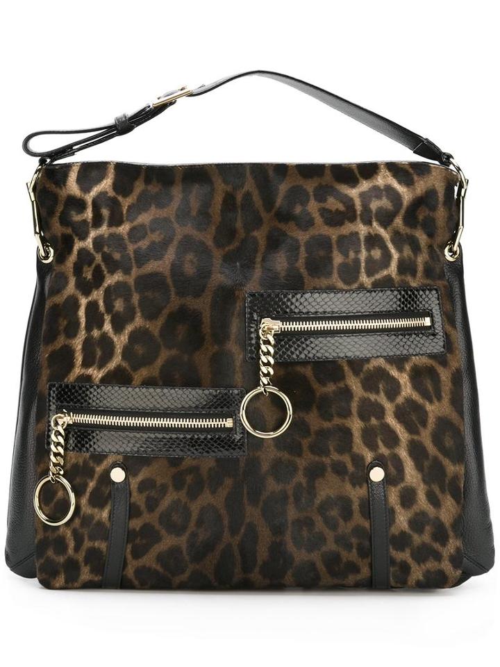 Jimmy Choo Mardy Shoulder Bag, Women's, Brown, Calf Hair/leather