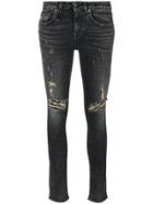 R13 Skinny Distressed Jeans - Grey