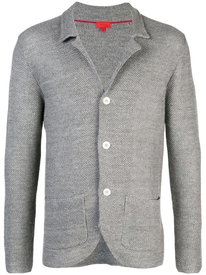 Isaia Knitted Cardigan - Grey