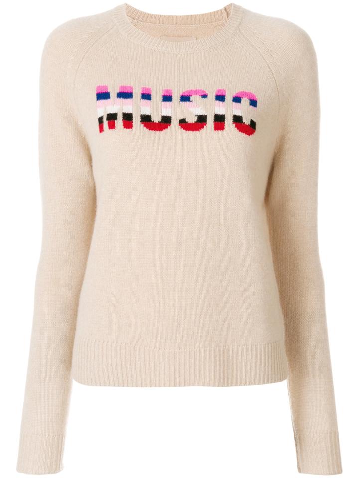 Zadig & Voltaire Baly Bis Cashmere Sweater - Nude & Neutrals