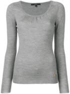 Gucci Pre-owned 2000's Gathered Knitted Top - Grey