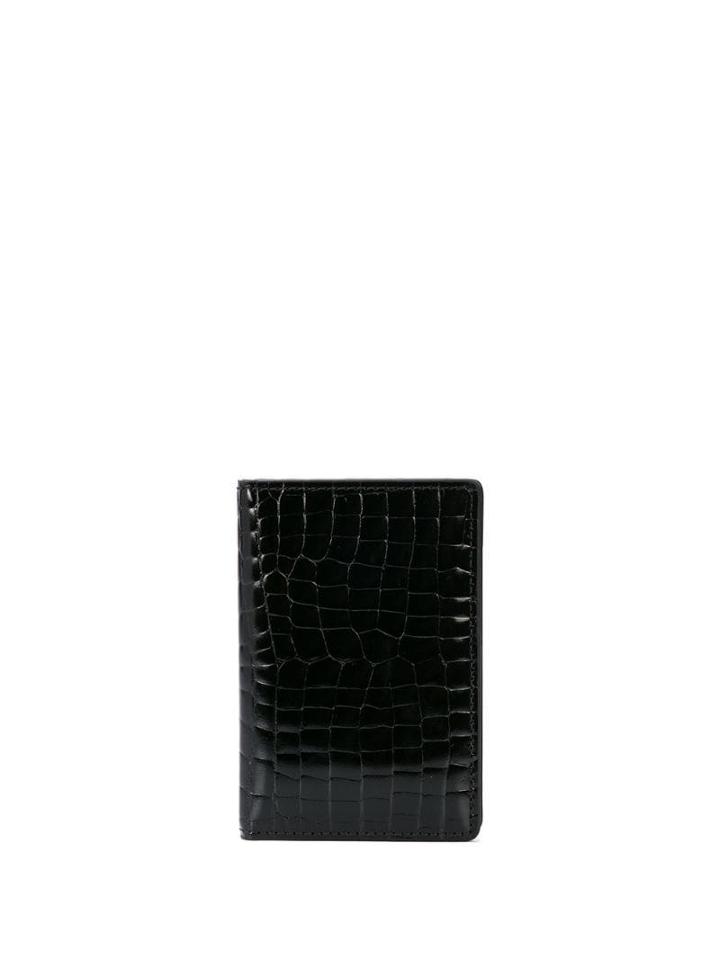 Maison Margiela Embossed Bi-fold Cardholder - Black