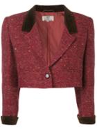 Valentino Pre-owned 1980 Tweed Jacket - Red