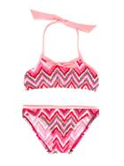 Heidi Klein Kids Zig-zag Print Bikini, Girl's, Size: 6 Yrs, Pink/purple