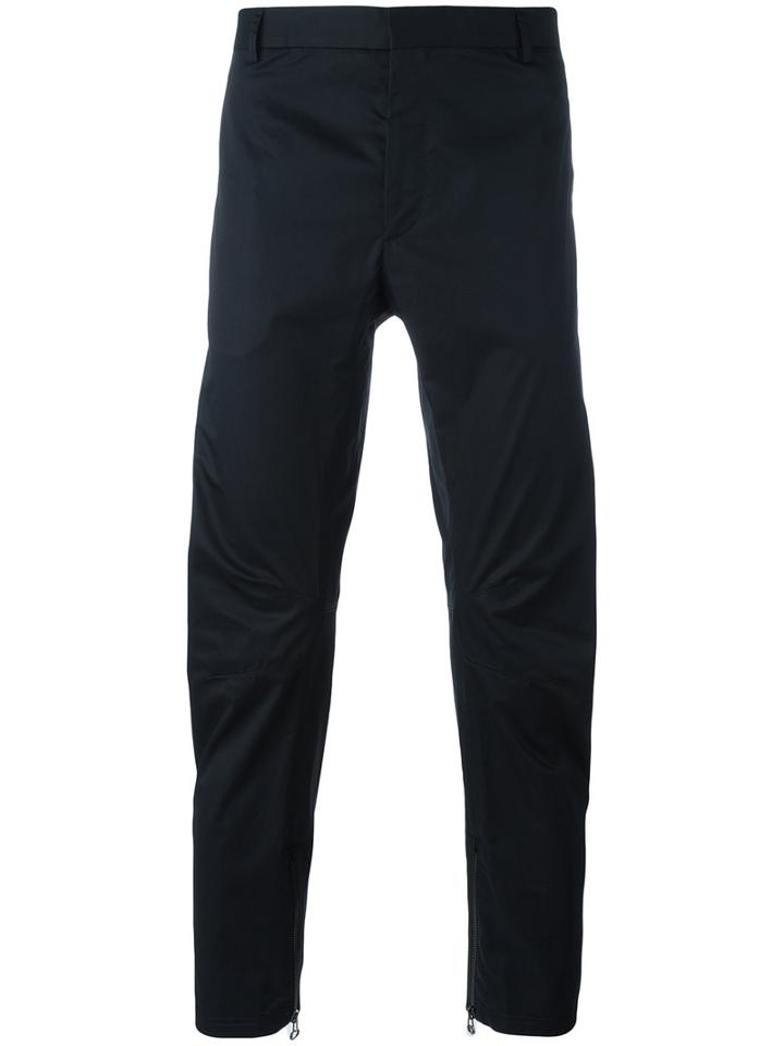 Lanvin - Tapered Trousers - Men - Cotton - 50, Blue, Cotton