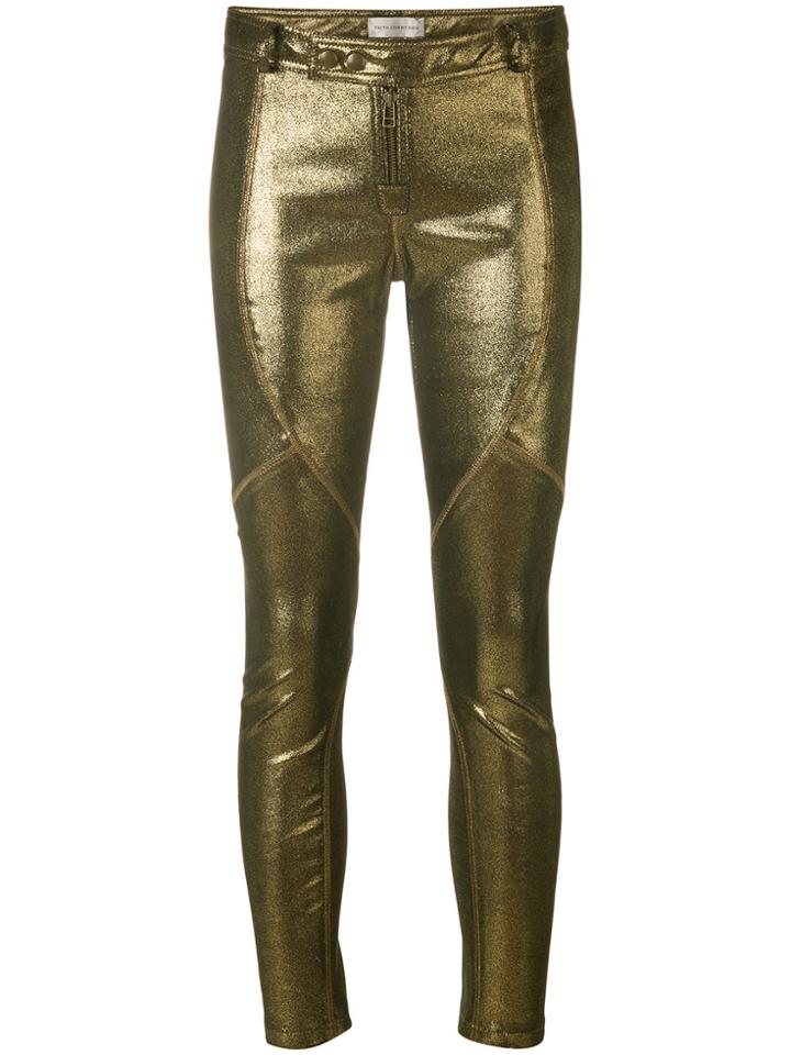 Faith Connexion Skinny Trousers - Metallic