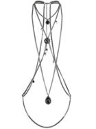 Alexander Mcqueen Jewelled Chain Harness - Silver