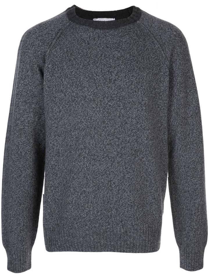 Officine Generale Long-sleeve Fitted Jumper - Grey