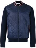 Salvatore Ferragamo College Jacket, Men's, Size: Large, Blue, Silk/virgin Wool