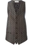 A.f.vandevorst Bird Jacquard Waistcoat, Women's, Size: 36, Black, Polyester