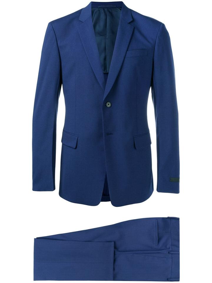 Prada Single-breasted Suit - Blue