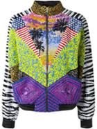 Saint Laurent Sequin Bomber Jacket, Women's, Size: 38, Viscose/leather/acetate/cupro