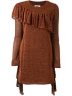 Mm6 Maison Margiela Ruffle Trim Dress