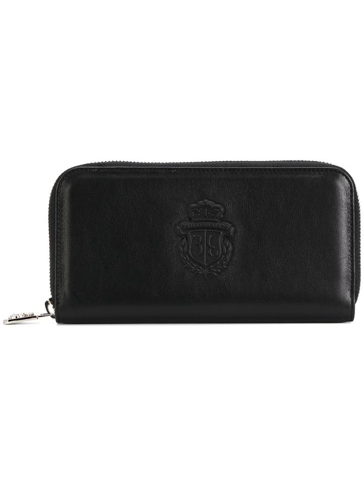 Billionaire Logo Embossed Wallet - Black