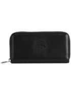 Billionaire Logo Embossed Wallet - Black