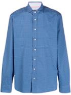Hackett Polka Dot Printed Shirt - Blue