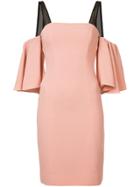 Cinq A Sept Cold Shoulder Dress - Pink & Purple