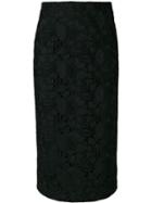 Nº21 Straight Midi Skirt - Black