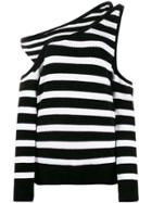 Balmain Striped Layered Sweater - Black