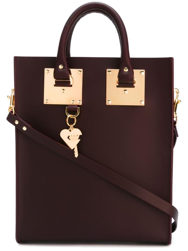 Sophie Hulme Mini 'albion' Tote, Women's, Red