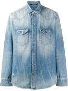 Htc Los Angeles Denim Long-sleeve Shirt - Blue