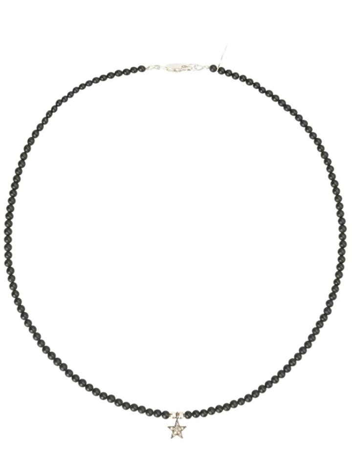 Catherine Michiels Mini Star Necklace - Black