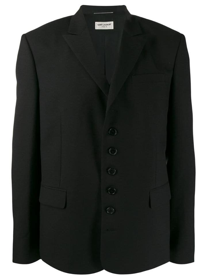 Saint Laurent Seven-button Jacket - Black