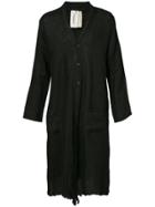 Horisaki Design & Handel Long Buttoned Robe - Black