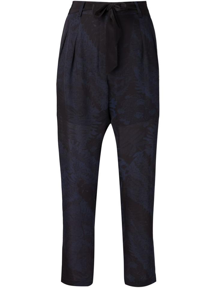 Raquel Allegra Printed Cropped Trousers