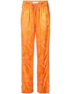 Peter Pilotto Flared Chic Trousers - Yellow & Orange