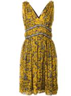 Isabel Marant Étoile 'balzan' Dress, Women's, Size: 36, Yellow/orange, Silk/viscose/cotton/polyester