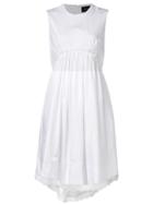 Simone Rocha Ruched Sleeveless Dress - White