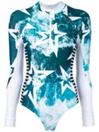 Perfect Moment - Aop Spring Suit Wild Ocean - Women - Polyamide/spandex/elastane - M, Blue, Polyamide/spandex/elastane