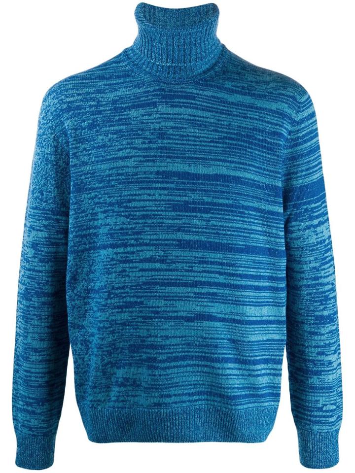 Missoni Cashmere Turtleneck Jumper - Blue