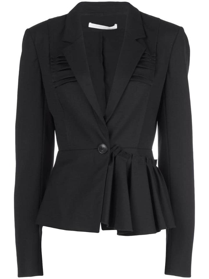 Jason Wu Collection Asymmetric Peplum Blazer - Black
