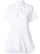 Jil Sander Flared Asymmetric Shirt - White