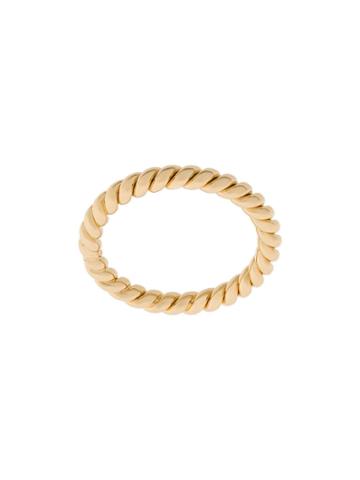 Isabel Lennse Thin Twist Ring - Gold