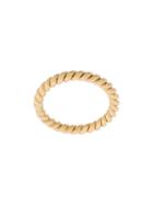 Isabel Lennse Thin Twist Ring - Gold