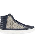 Gucci Gg Supreme High-top Sneaker - Blue