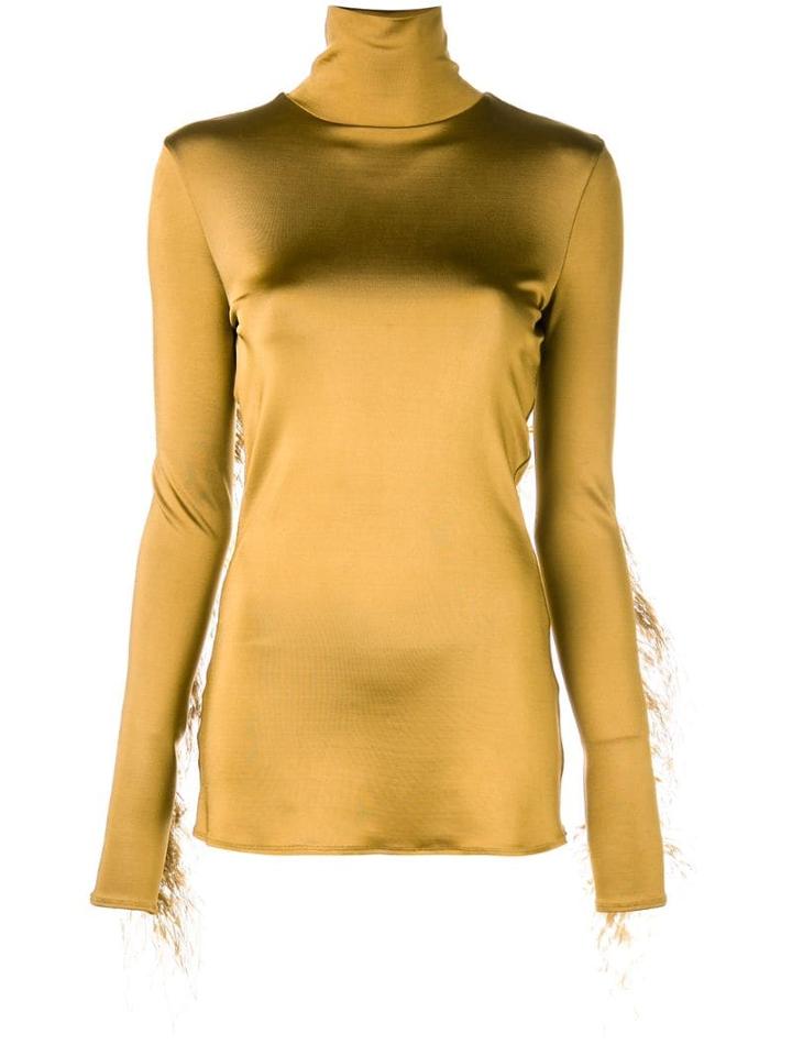 Proenza Schouler Ostrich Feather Top - Green