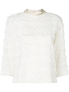 Marc Jacobs Fringe Blouse - Nude & Neutrals