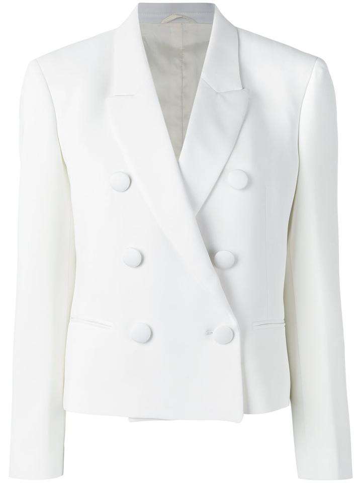 Neil Barrett Double-breasted Blazer, Women's, Size: 46, White, Triacetate/polyester/viscose