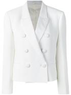 Neil Barrett Double-breasted Blazer, Women's, Size: 46, White, Triacetate/polyester/viscose