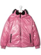 Ai Riders On The Storm Kids Teen Hooded Padded Jacket - Pink