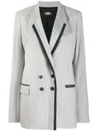 Karl Lagerfeld Tailored Double-breasted Jacket - Grey