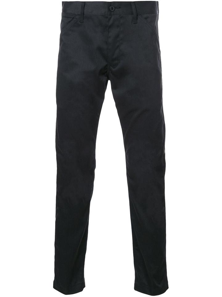 Bedwin & The Heartbreakers Slim Fit Trousers, Men's, Size: 1, Black, Polyester/polyurethane/cotton