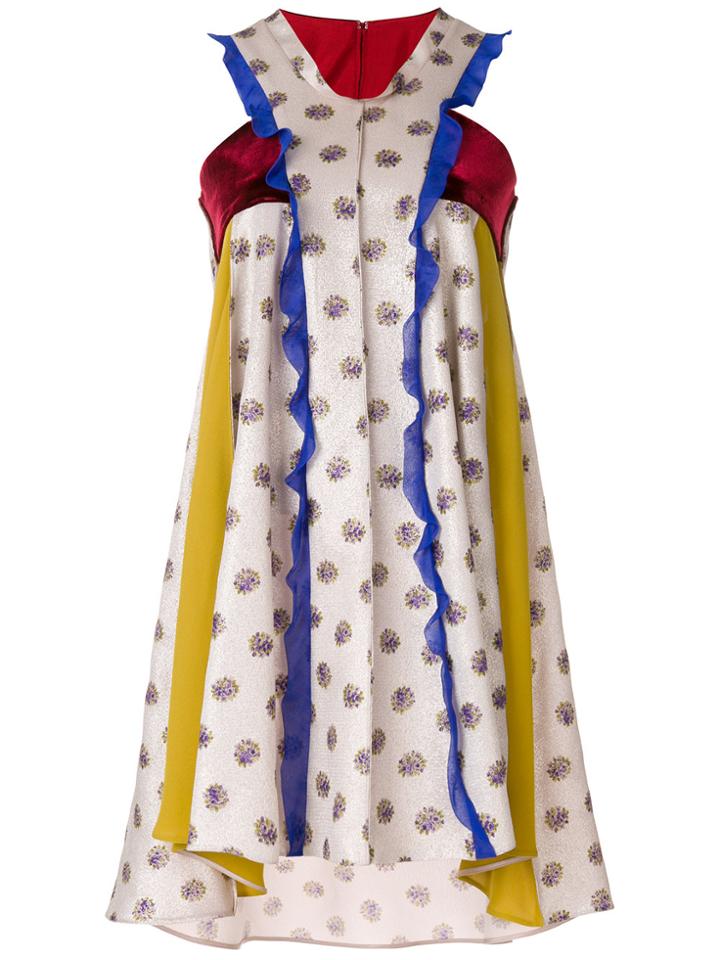 Valentino Bouquet Pois Print Dress - Multicolour